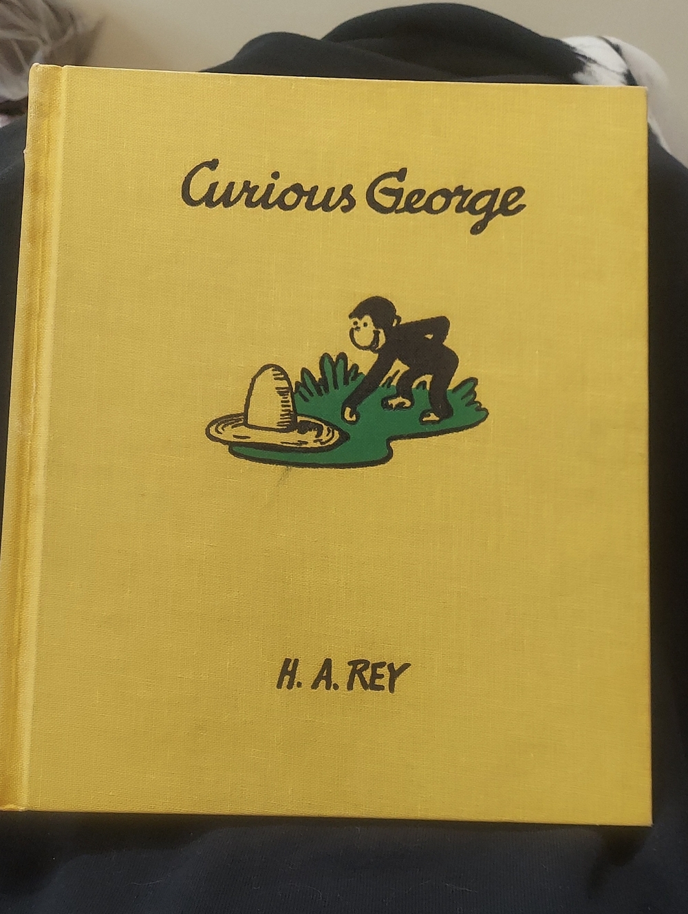 Curious George Hardcover Yellow Book by H.A.Rey Vintage